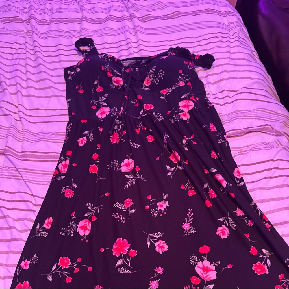 Long flowered dress